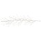 Northlight 6' x 6" Pre-Lit White Christmas Garland with Jingle Bells, Warm White Lights